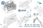 Guarnizione Ki di revisione del motore di Isuzu 4HK1 per l'escavatore 5-87815036-0 ZX240 di Hitachi Sumitomo