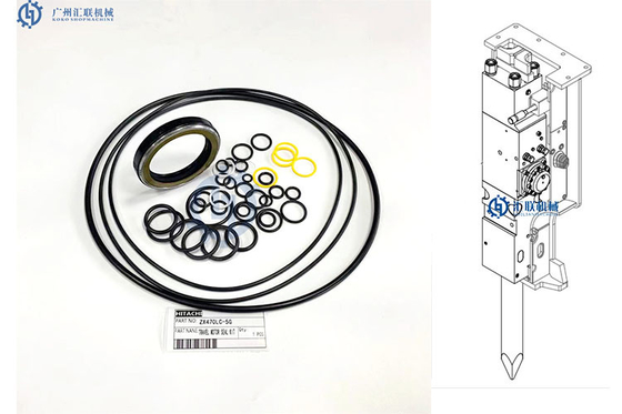 Pezzi di ricambio di gomma del macchinario di Seal Kit Travel Motor Oil Sealing dell'escavatore di ZX470LC-5G