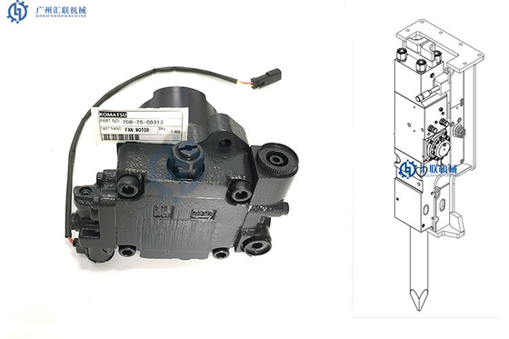 Pompa d'alimentazione idraulica Assy Excavator Spare Part di KOMATSU WA480-5 del motore del ventilatore dell'ingranaggio